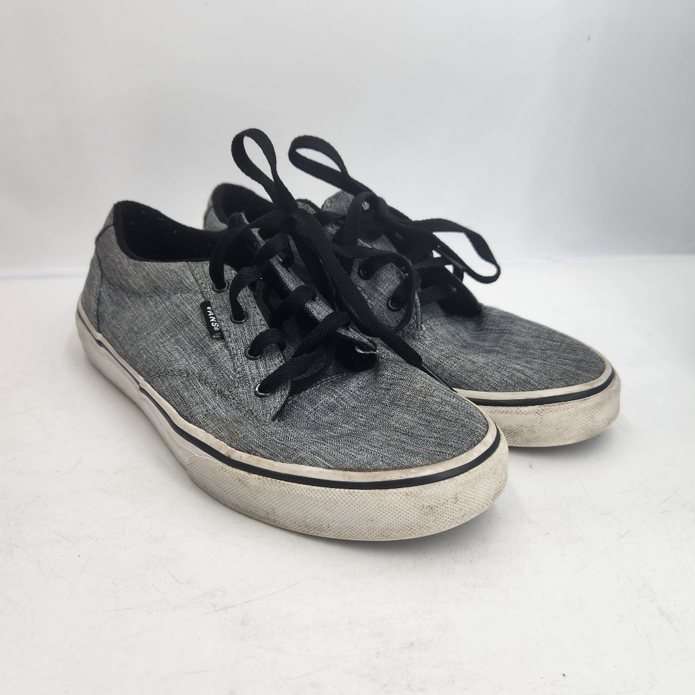 Size Youth 7 Vans  Lace up Old School Gray Shoes